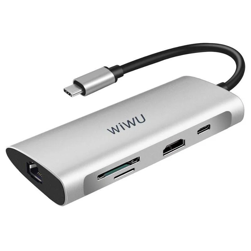 WIWU Alpha A831HRT 8 In 1 Type-C Hub